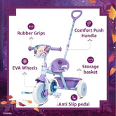 Spartan Disney Frozen Tricycle With Pushbar SP-5012 - Colorland Toys